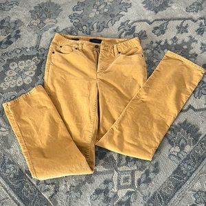 Corduroy, size 6, mustard color straight leg